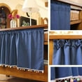 thumbnail image 7 of Kitchen Small Window Curtains, Small Half Tier Curtains Rod Pocket Half Short Curtains Blackout Cafe Drapes for Home Decor, 7 of 7