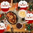 thumbnail image 6 of Santa Claus Party Supplies Set with 20pc 9-inch Plates, 40pc Shaped Plates, 40pc Paper Cups, 20pc Napkins, and 2pc Tablecloths, Complete Disposable Party Tableware for Christmas Celebrations, 6 of 6