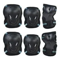 LHWEN Kids Roller Skating Protective Gear Set Adults Knee Wrist Guards Adjustable Shockproof Breathable Pads Cycling Biking Skateboarding Outdoor Sports Equipment Comfortable Wear