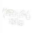 thumbnail image 2 of Meuble TV Ajustable en Bois - Noyer Foncé, 2 of 6