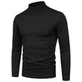 thumbnail image 2 of adviicd Sweaters for Men Winter Mens Slim Fit Turtleneck Sweater Long Sleeve Thermal Shirt Top Autumn Winter Male Knitwear Pullover (Black,XXL), 2 of 4