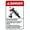 Warning Sign 1, variant on Do Not Walk Dogs On This Property Sign 8"x12" - Beware Of Dog Security Metal for Business Home Outdoor Indoor Road Yard Garage