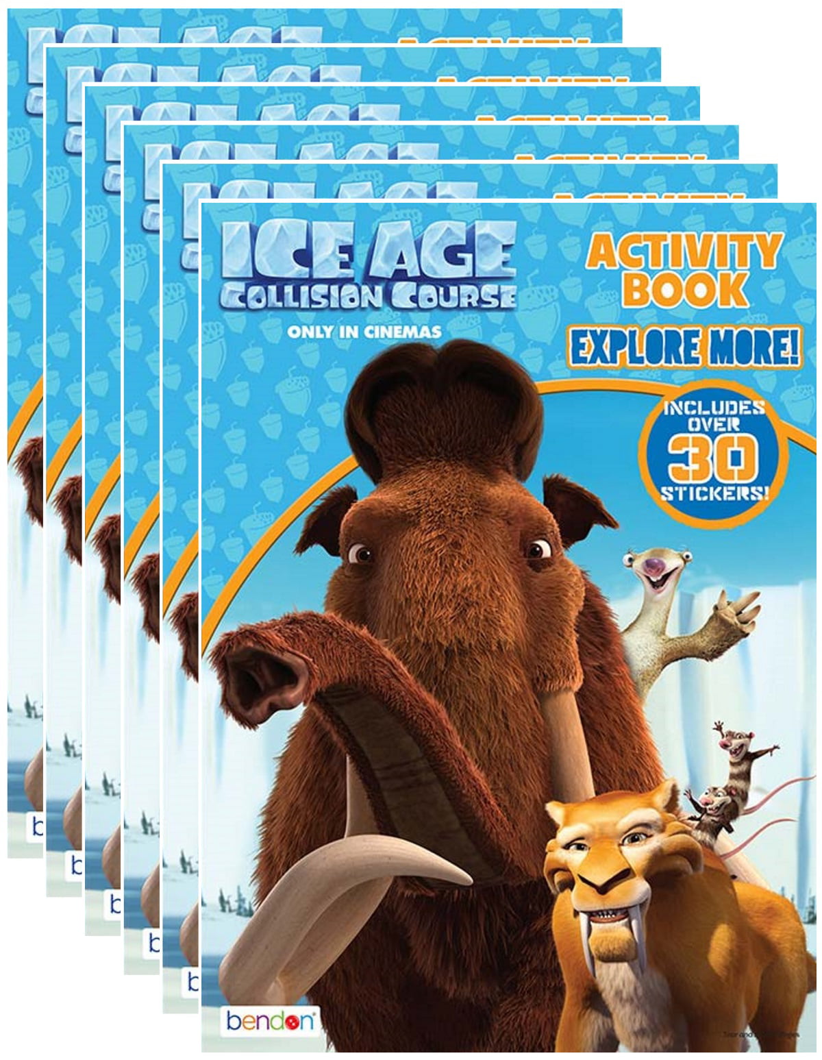 4 Boxes of Ice Age 5 Collision Course Stickers 200 Packs CLEARANCE 