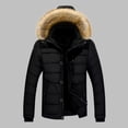 thumbnail image 3 of comerut Winter Down Coat Extra Thick Highly Warm Padded High Collar Men Jacket for Outdoor, 3 of 8