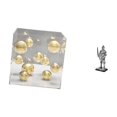 thumbnail image 1 of Caja cuadrada de acrílico con figura decorativa de caballero de resina, adorno de bola de acero inoxidable, cubierta de acrílico antipolvo, ideal para, 1 of 8