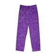 thumbnail image 4 of Disketp Glitter Purple Men'S Pajama Pants - Ultra Soft Fleece Sleep And Lounge Pants (Size: S-Xxl), 4 of 9