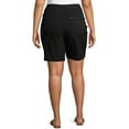 thumbnail image 3 of Terra & Sky Women's Plus Size 5-Pocket Pull-On Denim Shorts, 3 of 7