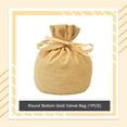 thumbnail image 3 of Naiovety Bolsa de fondo de terciopelo con cordón para joyas, bolsa a prueba de polvo, organizador de regalos para fiestas, paquete de Almacenamiento y organización del hogar Dorado, 3 of 6