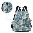 thumbnail image 7 of FORMRS Women's Travel Backpack Purse Anti-Theft Hidden Pockets Casual Shoulder Bag, Green Flourishing Garden, 7 of 7