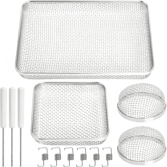 ZHZFKQ Rv Furnace Vent Screen for Water Heater Vent Cover,Rv Bugs Screen,Flying Insect Screen,Stainless Steel Mesh with Installation Tool