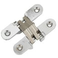 thumbnail image 3 of Zinc Alloy Hidden Hinges Invisible Concealed Cross Door Hinge Bearing Silver (L), 3 of 8