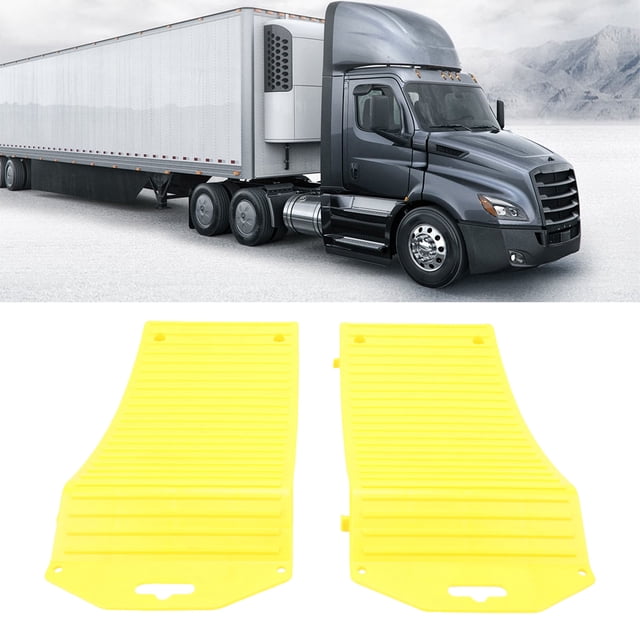 1 Pair Wheel Tire Saver Ramp for Sports Cars SUVs Campers Trailers Trucks RVs Yellow