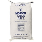 Morton Plain Table Salt - 25 Pound bag