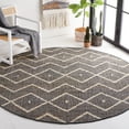thumbnail image 2 of SAFAVIEH Kilim Wesley Geometric Area Rug, Charcoal/Natural, 3' x 3' Round, 2 of 7