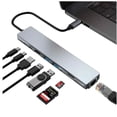 thumbnail image 2 of AMTF-4819 - USB C TO 8 IN 1 HDMI ETHERNET USB 3.0/2.0 CARD READER HUB, 2 of 3