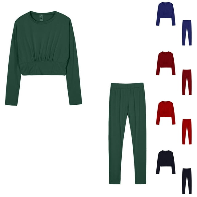 Sentmoon Ensemble de Pyjama Mignon pour Femmes Hauts et Pantalons Larges pour Femmes Col Rond Surdimensionné Chemises de Détente à Manches Longues avec Imprimé pour Femmes Hiver pour Fêtes d'Halloween