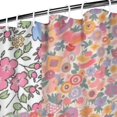 thumbnail image 3 of Pioneer Flower Floral Print Pattern Shower Curtain 72"x84" ,Bathroom Decorative Shower Curtains Set with 12 Hooks,Modern Waterproof Washable Shower Curtain, 3 of 6