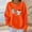 Orange, variant on Red gap hoodie women Women's Casual Long Sleeve Crewneck Sweatshirt Soft Comfy Loose Fit Pullover Top For Everyday Wear Blackheated sweatshirt