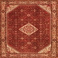 thumbnail image 1 of Ahgly Company Indoor Square Medallion Orange Traditional Area Rugs, 3' Square, 1 of 1