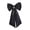 Black, variant on yotijay Detachable Satin Bow Elegant Fashion Detachable Bow for Outfit Parties Dress Red White