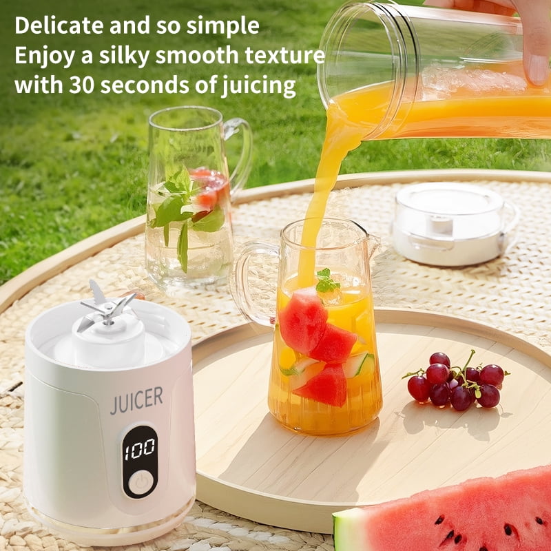 Portable Blender for Shakes and Smoothies,20oz HopePow USB Rechargeable Juicer Blender with Detachable Cup 12 Stainless Steel Blades Cordless Personal Portable Small Blender for Smoothies,Kitchen