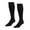 Black, variant on BadPiggies 2 Pairs Solid Knee-High Compression Socks for Men & Women Graduated 15-20 mmHg (L/XL, Navy Blue)
