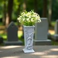 thumbnail image 6 of Mecorevxz Cemetery Commemorative Gift - Garden Angel Statue with Vases,Angel Garden Statues Outdoor Decor, Tomb Cemetery Decoration, 6 of 9