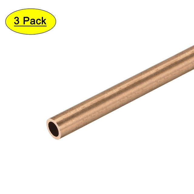 Tubo redondo de cobre Uxcell, tuberías sin costura rectas 7mm x 1mm