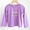 Purple, variant on Bnwani Toddler Shirts Long Sleeve Cotton Crew Neck Loose Casual Printed Tops 24 Months