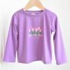 ATOGUTA Kid Long Sleeve Shirts Girl Soft Basic T-Shirts Top Kids Crewneck Fall Layering Tees Purple Size 2T-12