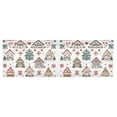 thumbnail image 6 of Yayeee Kitchen Valance Rod Pocket 54" x 18" Living Room Window Curtain, Beige Nordic Christmas House, 6 of 6