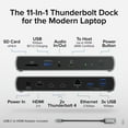 thumbnail image 2 of Plugable Thunderbolt 4 Dock with 100W Charging, Thunderbolt Certified, 3x Thunderbolt Ports, Laptop Docking Station Dual Monitor Single 8K or Dual 4K Monitor, 2.5G Ethernet, 1x SD, 4x USB, 2 of 7