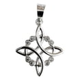 thumbnail image 1 of JOYARIS Dije Nudo De Bruja 8 Zirconias Mujer Regalo Plata Ley 925 DM-0001160, 1 of 3