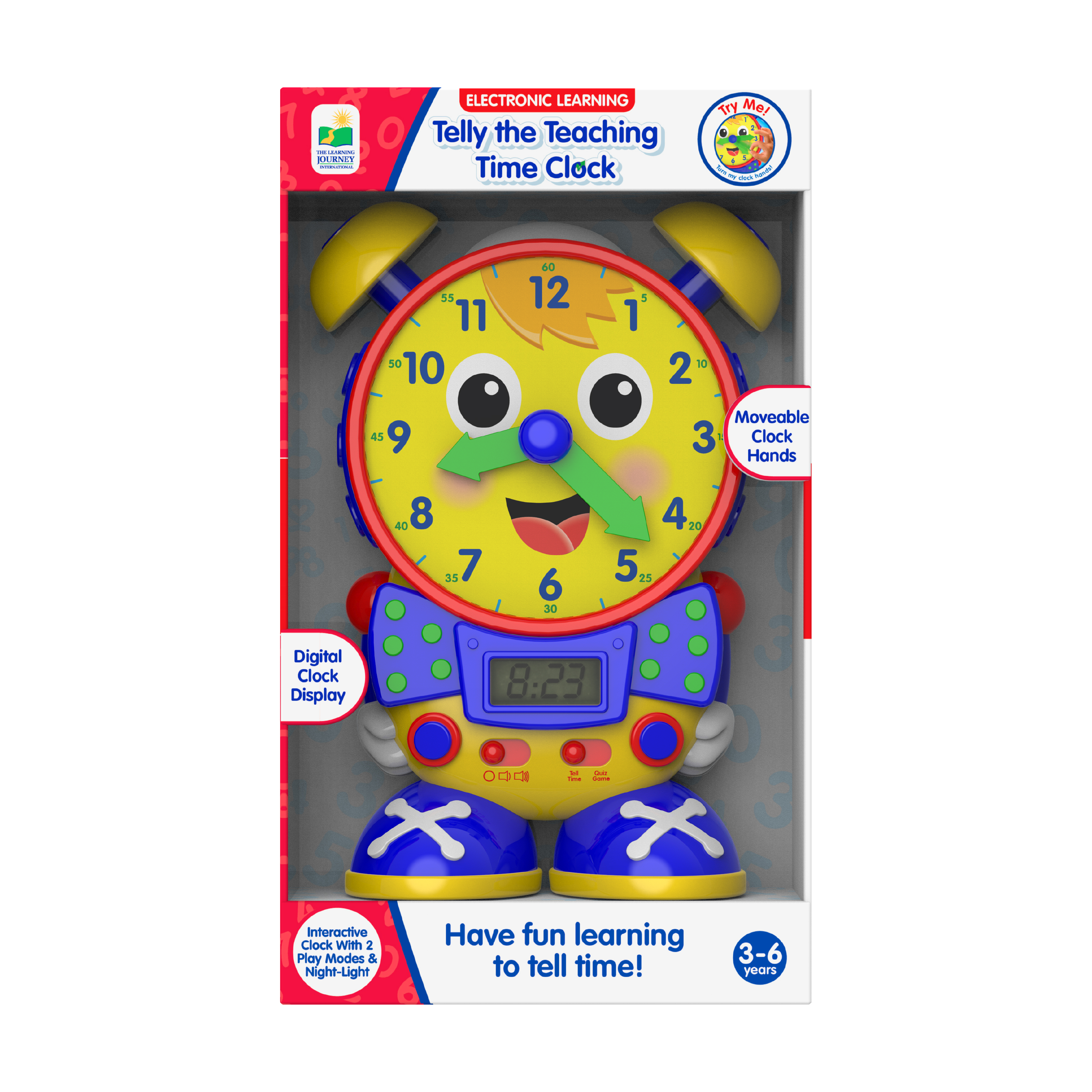 The Learning Journey Electronic Learning - Telly the Teaching Time Clock