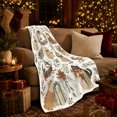 thumbnail image 3 of Whimsical Cats Boxes, Festive Pet Portrait Pattern, Warm Flannel Blanket for Living Room and Bedroom with Detailed Artwork, Cat Lovers Just Because Gift, Pet Lover Home Decor, 3 of 9