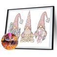 thumbnail image 2 of Cuadros Decorativos Pintura de diamante 5D DIY Gnome Full Round Drill Rhinestone Kit (A943) Likrtyny embutido en tela, 2 of 6