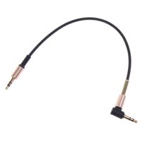 3.5mm Audio Cable, 90 Degree Right Angle 3-Conductor Stereo Aux Cable Cord 3.5mm Male to Male TRS Cable Extension Line