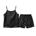 thumbnail image 6 of Cethrio Girls Summer Pajama Sets, Casual Sleeveless Soft 2-piece Girls' Sleepwear Black Size 8, 6 of 6