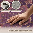 thumbnail image 6 of ODIKA Purple Ornamental Plum Scroll Traditional Artwork Pink Mauve for Master Suite, California King, Under Bed, Foldable Easy Care, 6 of 7
