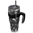 thumbnail image 2 of 40oz Tumbler,Ghost and Spider Web Halloween Pattern Insulated Tumblers with Removable Handle,Stainless Steel Double Vacuum Coffee Tumbler Cup with Straw for Home,Office,Travel,Party, 2 of 5