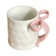 thumbnail image 2 of Opvise Premium Ceramic Festive Bow Mug with Insulated Handle, 350ml Capacity, Durable Coffee Cup for Hot Beverages, Holiday Gift, Home & Office Drinkware, 2 of 8