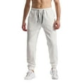 thumbnail image 1 of Sweatpant Drawstring Jeans Cargo Scrub Pants Joggers for Men Textured Baggy Sweatpants Stretch Solid Color Drawstring Waist Running Track Pants with Pockets, 1 of 5