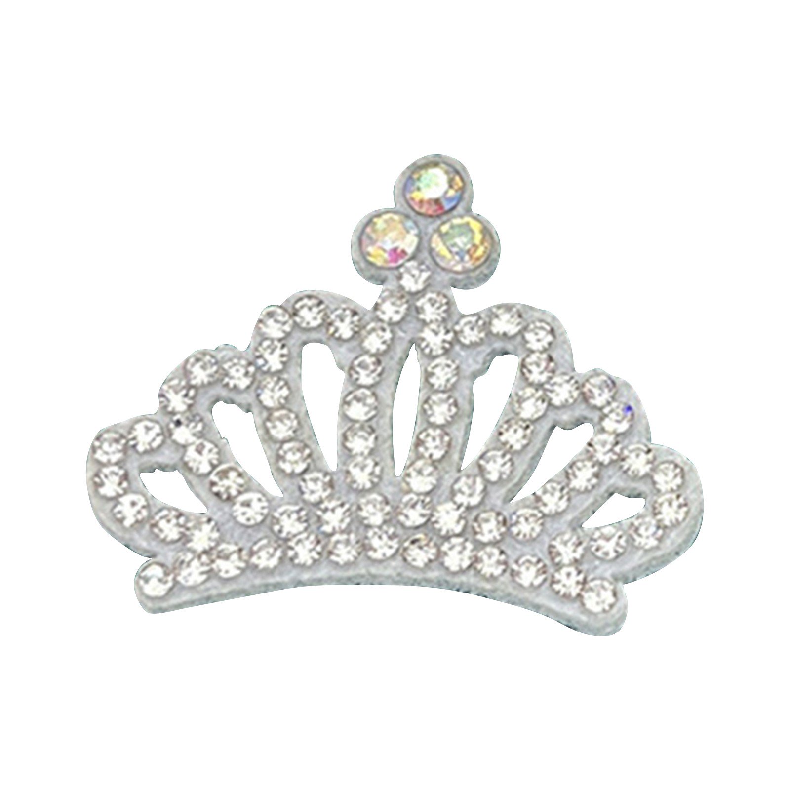 Crown Rhinestone Felt Appliques Princess Party Decorations for Girls Diy Accessories Craft Embellishments 10 Pack