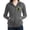 Charcoal Heather, variant on CafePress - Gamer Cat - Women's Zip Hoodie