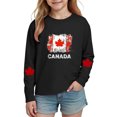 thumbnail image 2 of ITSAME Long Sleeve T-Shirts for Girls, Cotton Crewneck Fashion Print Kids Casual Comfortable Pullover Tee Black Size 7T, 2 of 8
