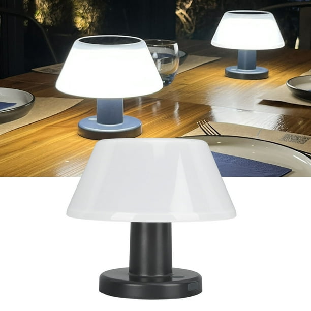 Lámpara De Mesa Solar Al Aire Libre, Lámpara De Escritorio Solar Al Aire Libre Impermeable IPX4 Regulable Profesional De Larga Duración Para Interior