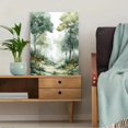 thumbnail image 5 of Misty Forest Path Canvas Print Wall Art for Living Room Bedroom Office Entryway Hallway Home Decor, 5 of 8