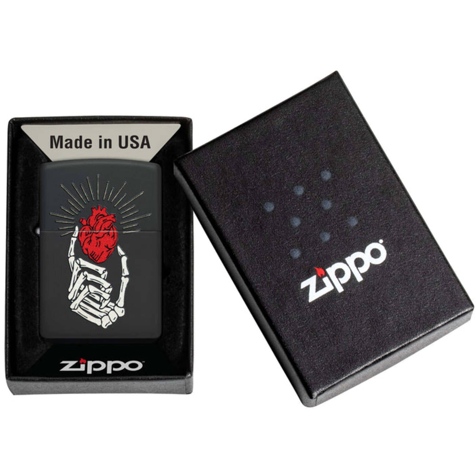 Zippo 46469 Undying Love Design Metal Windproof Pocket Lighter