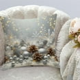thumbnail image 1 of Christmas Throw Pillow Cover 18x18 Inch Snowman Design Linen Holiday Decor for Sofa Bed, 1 of 6