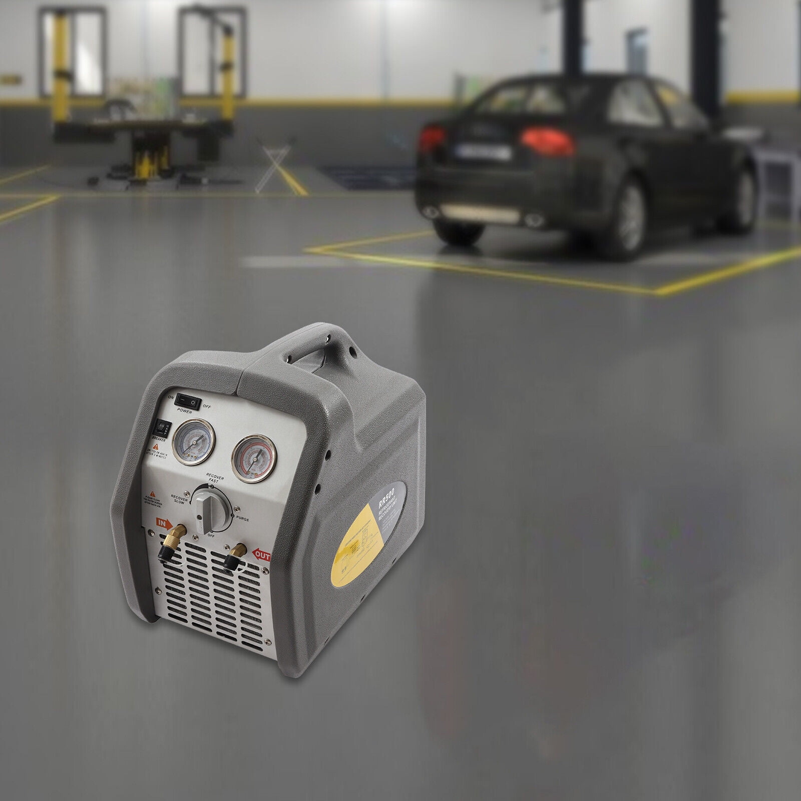 TFCFL Refrigerant Recovery Machine 3/4HP Dual Cylinder HVAC Recycling Tool 60Hz 110V